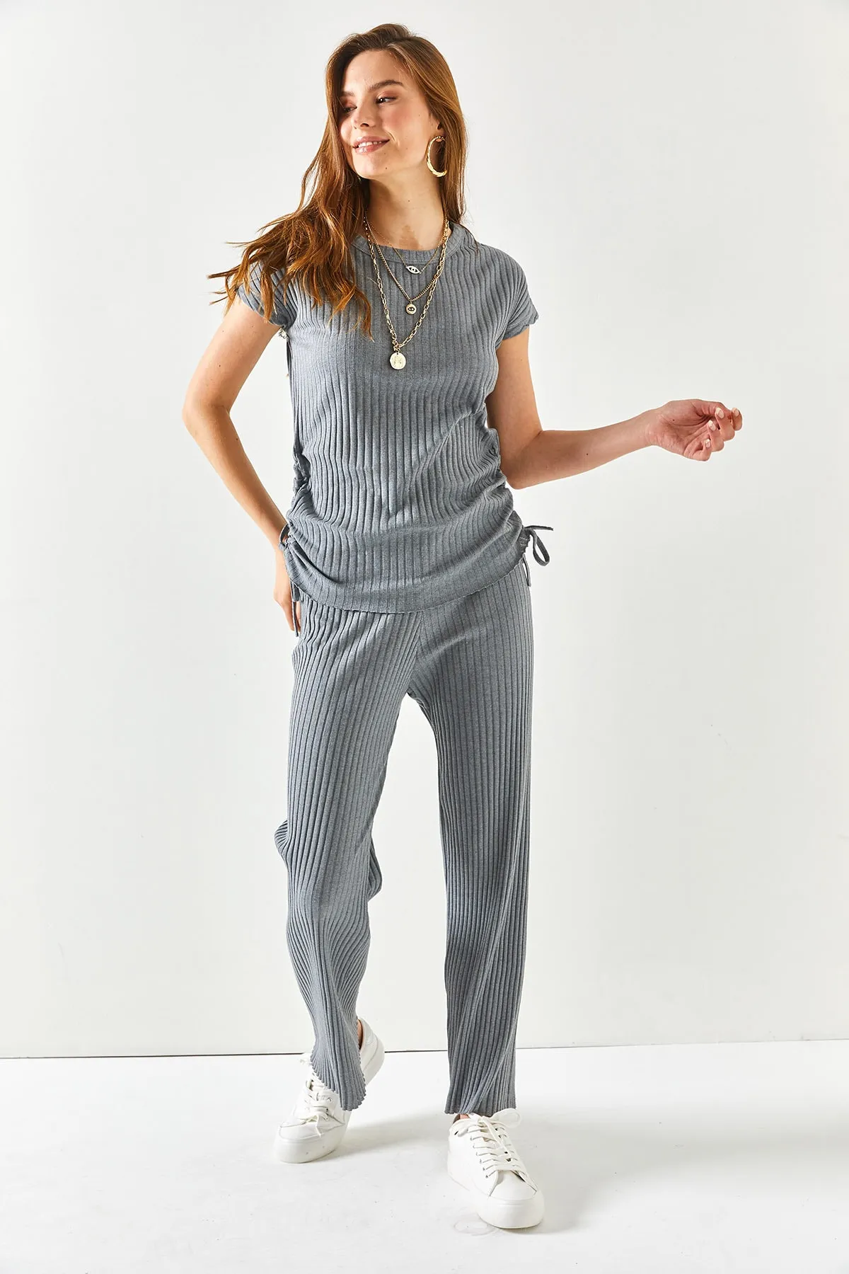 Olalook  Zweiteiler - Grau - Oversized