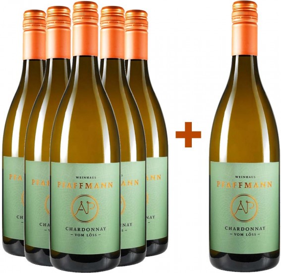 5+1 Paket Chardonnay vom Löss trocken - Weinhaus Pfaffmann