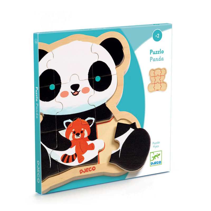 Puzzle encastrement panda 9 pièces Djeco