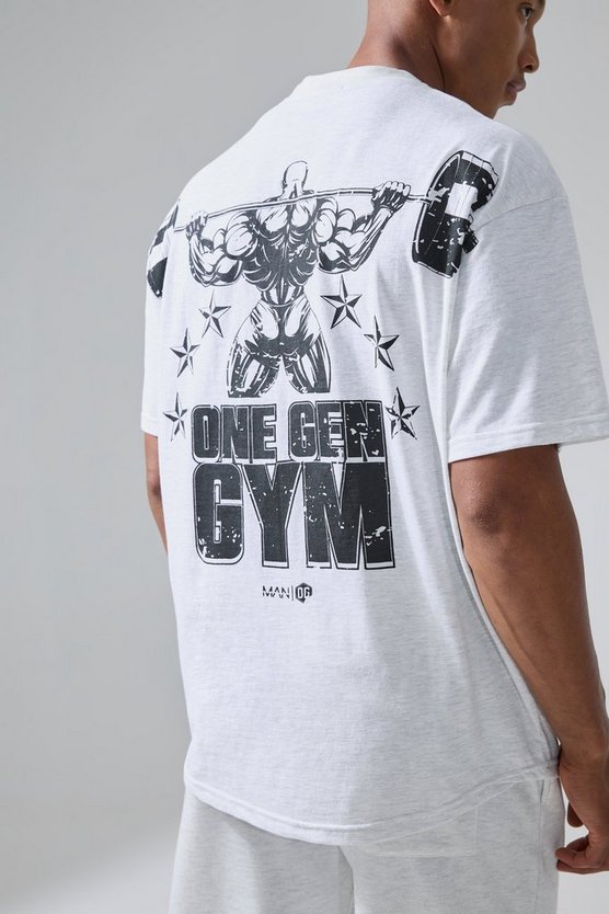 Man Active X Og Gym Oversize T-Shirt mit Xxl Print