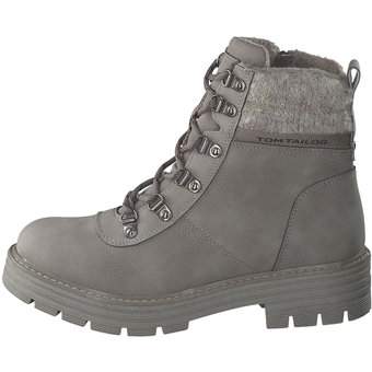 Tom Tailor Schnür Boots in grau