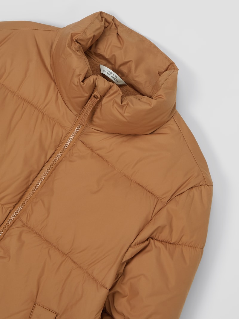 Steppjacke mit Fleecefutter in camel