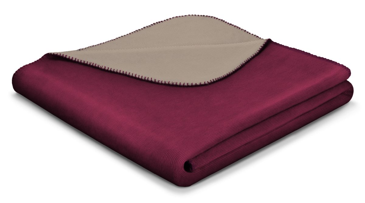 Heimdecke Doubleface Rosewood-Taupe 150 x 200 cm