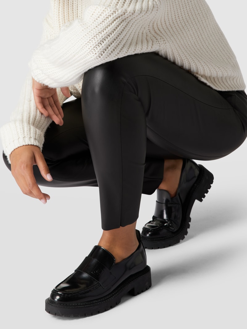 Leggings in Leder-Optik Modell 'RESA' in schwarz