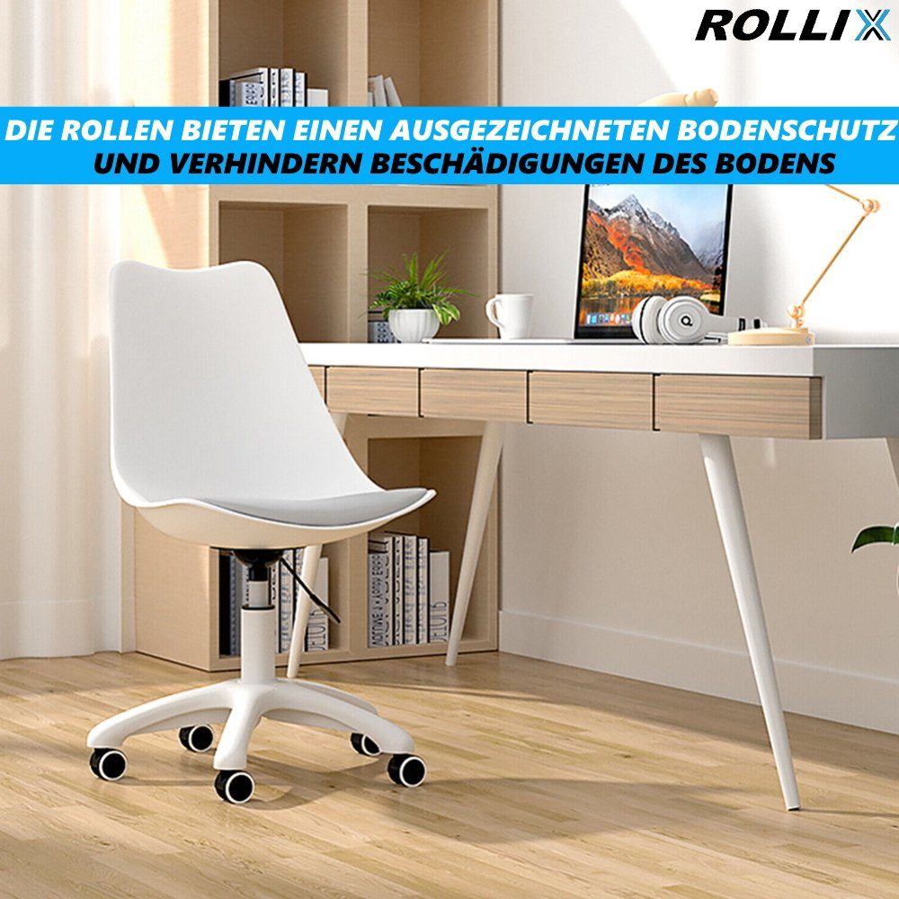 MAVURA Stuhlrolle ROLLIX Bürostuhlrollen Hartbodenrollen Stuhlrollen, Chefsesselrollen - leise & kratzfrei 11mm [5er Set]