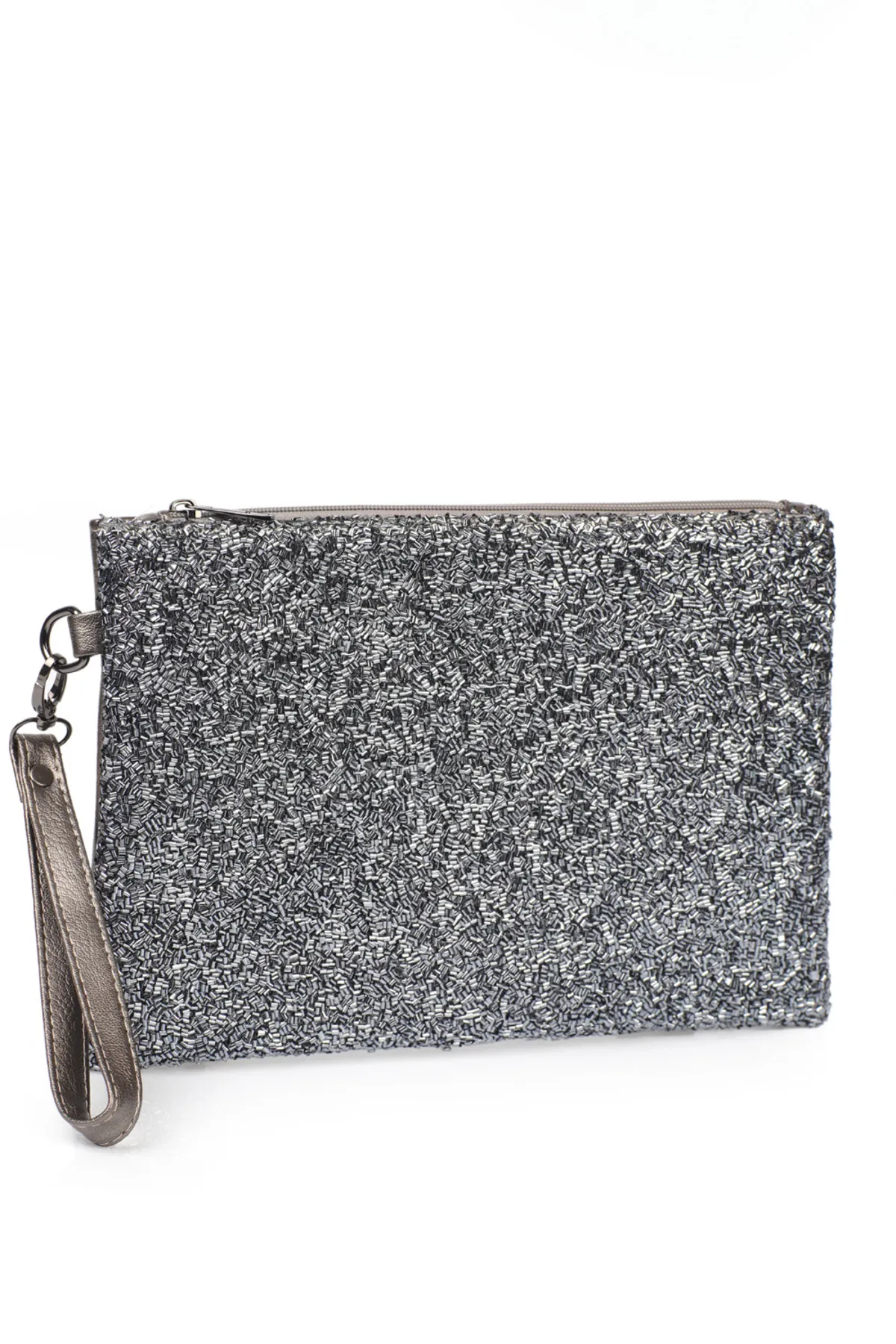 Capone Outfitters  Capone Beaded Paris 220 Platinum Damen-Clutch