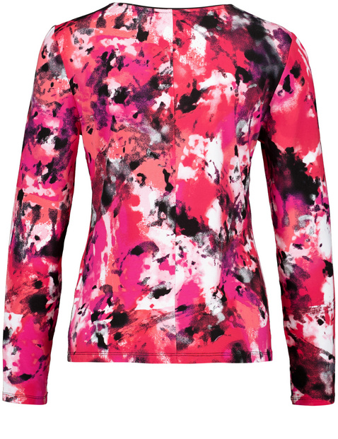Longsleeve mit abstraktem Print