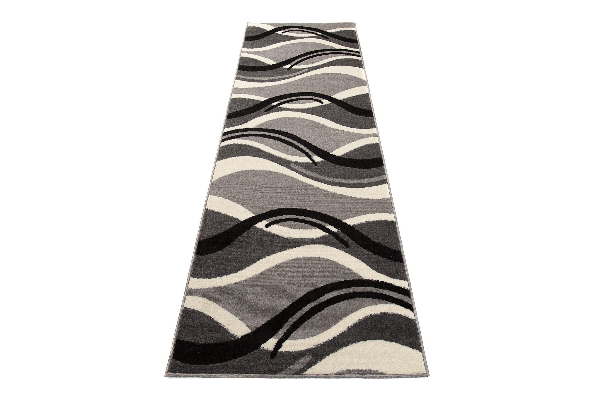 Läufer Läufer Flurläufer Modern für Vorzimmer 80 cm Breit Grau, Mazovia, 80 x 100 cm, Kurzflor, Meterware, Höhe 8 mm, Kurzflor - niedrige Florhöhe