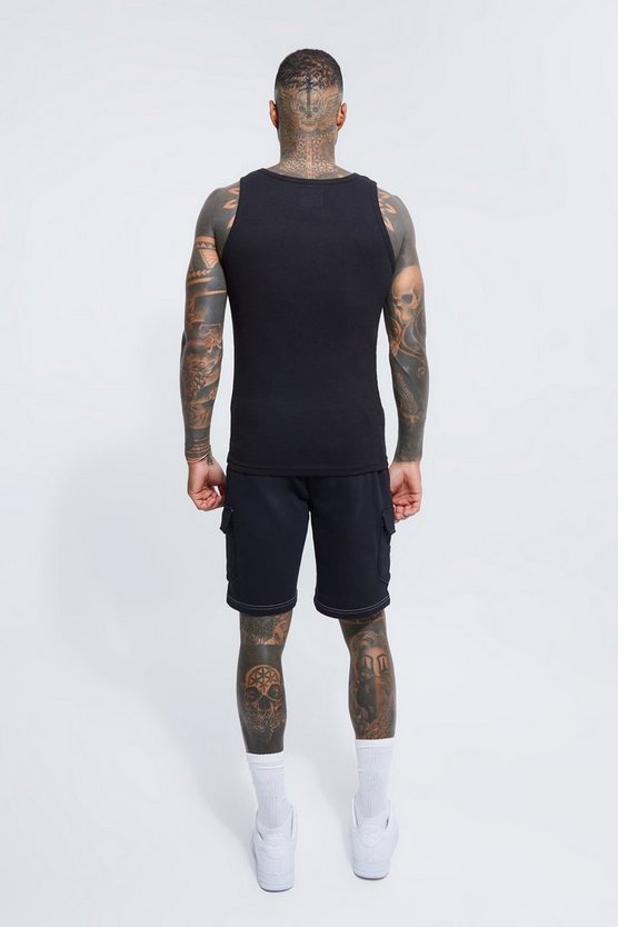 Geripptes Slim-Fit Tanktop