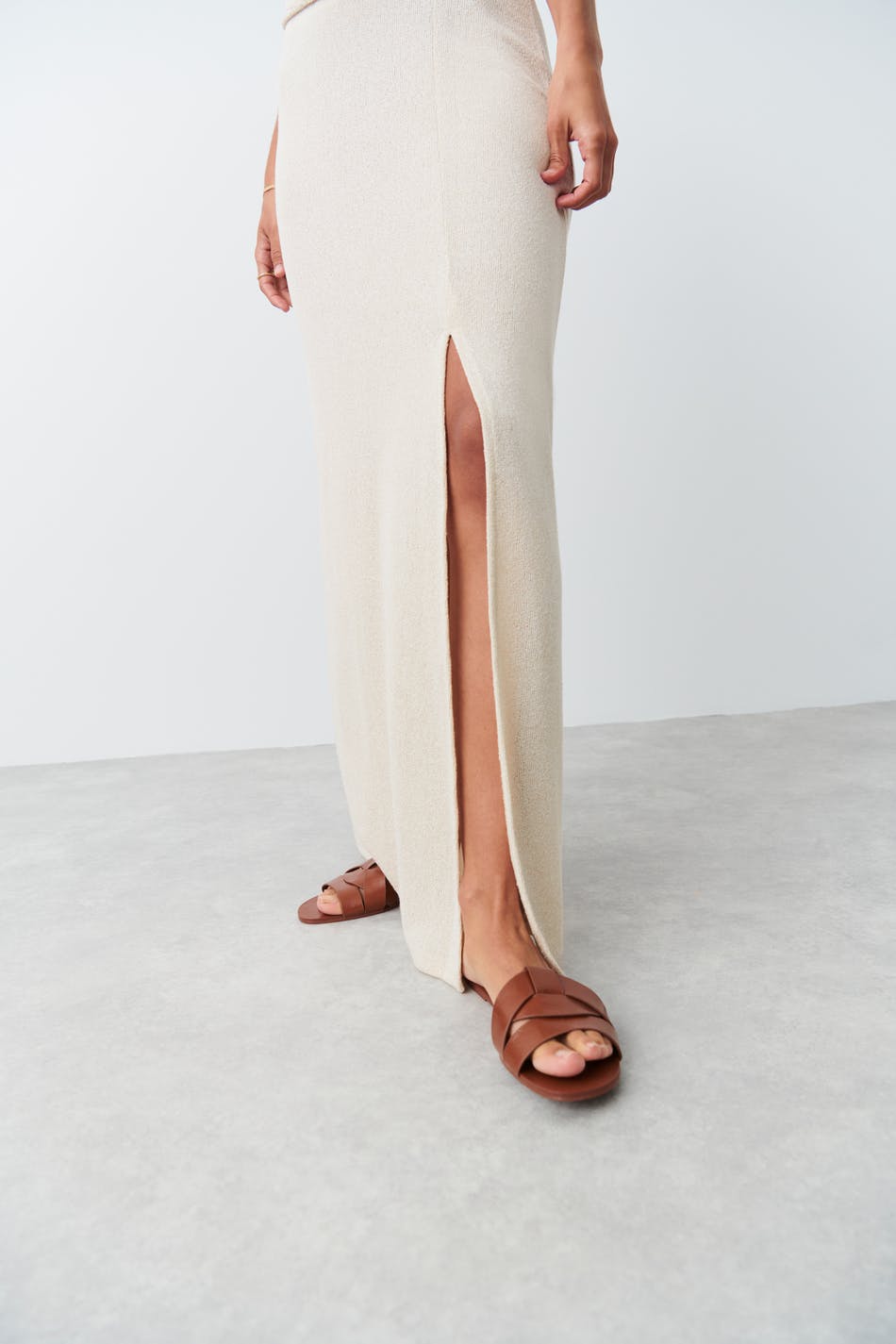 Maxi slit skirt