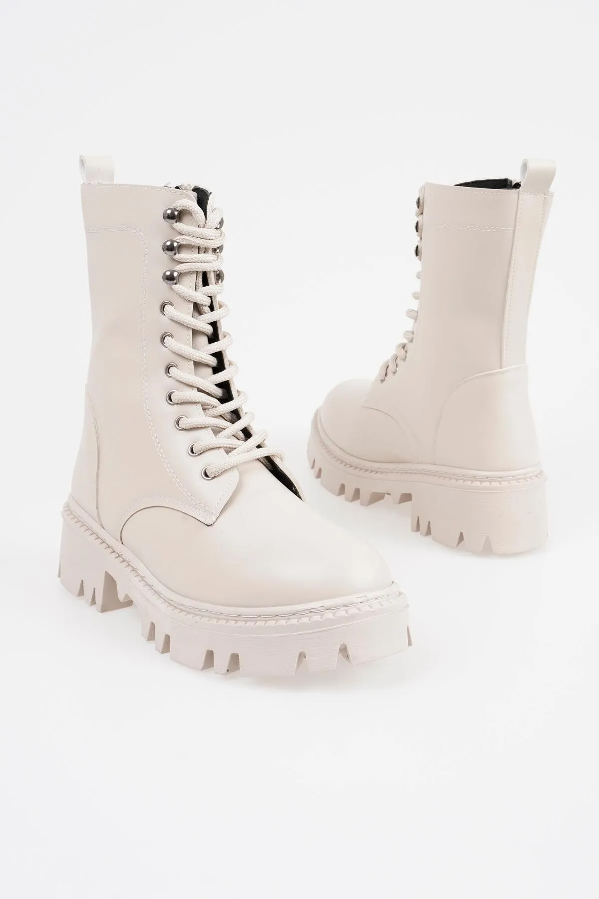CZ London  Stiefelette - Beige - Blockabsatz