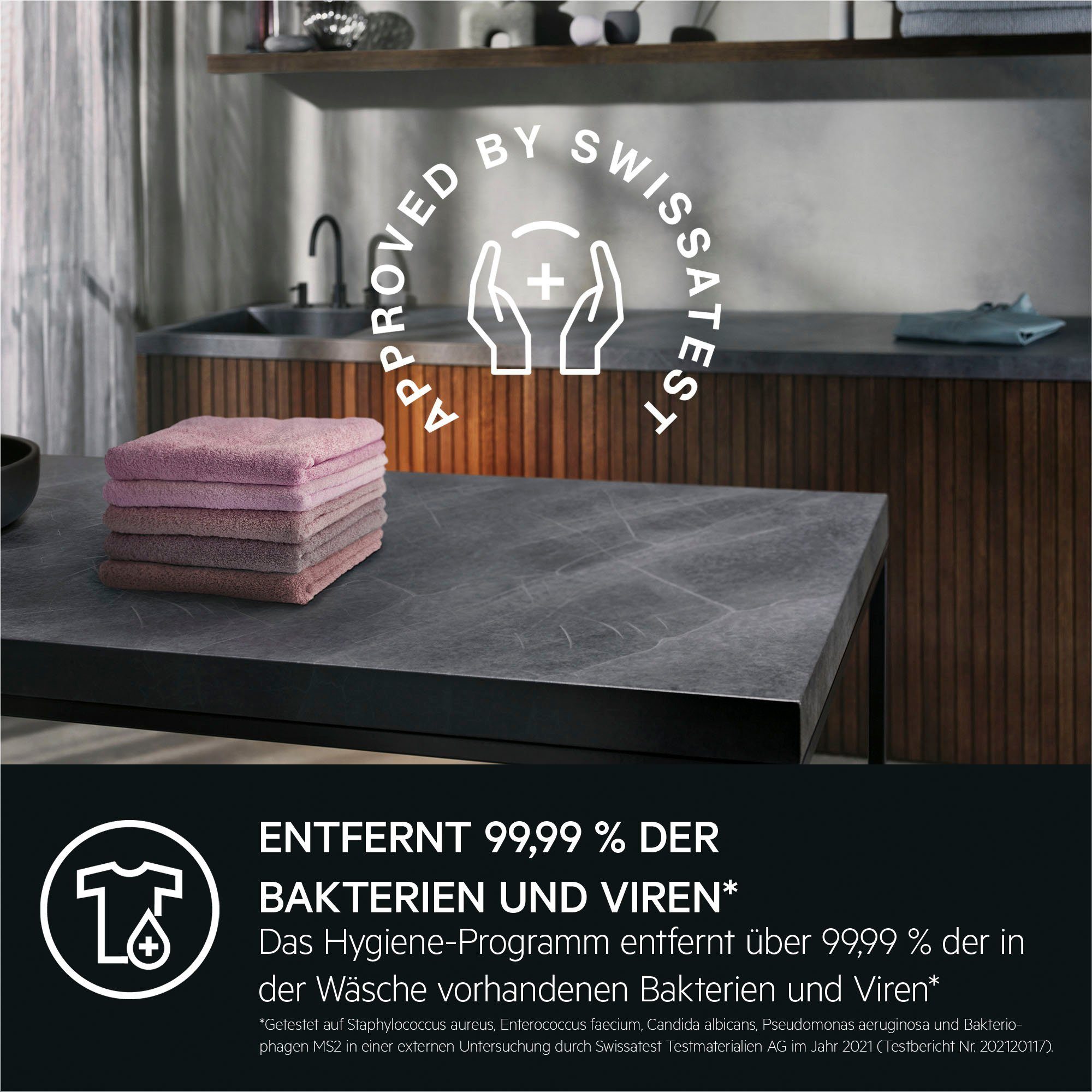 AEG Waschmaschine LR6D60490 914915144, 9 kg, 1400 U/min, ProSense® Mengenautomatik​ - spart bis 40% Zeit, Wasser und Energie