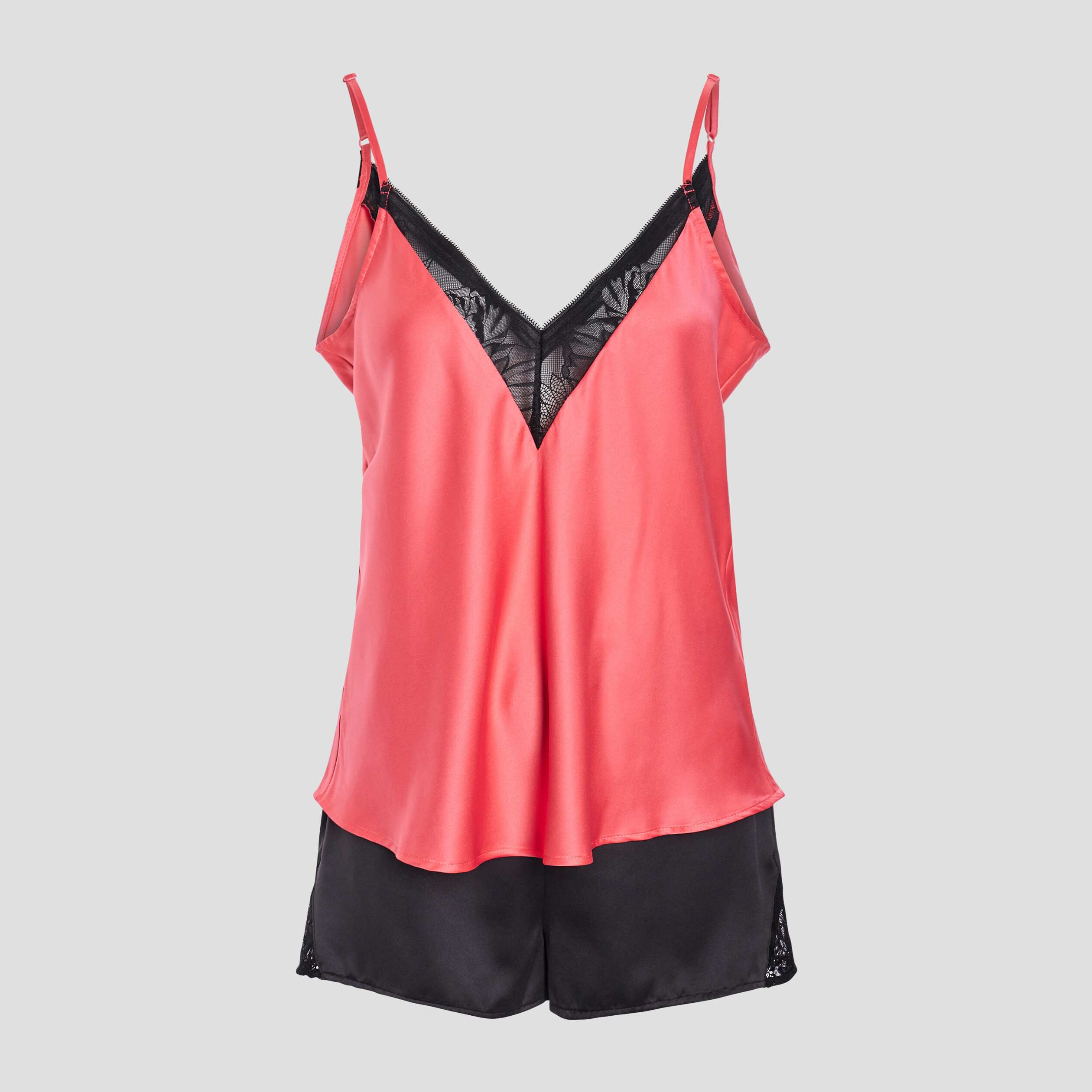 Ensemble pyjama 2 pièces rose vif femme | La Halle