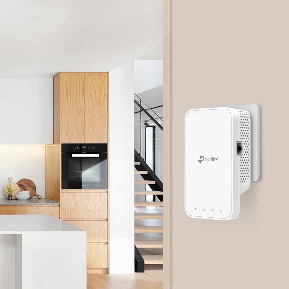 TP-Link RE330 WLAN Verstärker Repeater AC1200 WLAN-Repeater, App Steuerung, Signalstärkeanzeige, kompatibel zu allen WLAN Geräten, Weiß