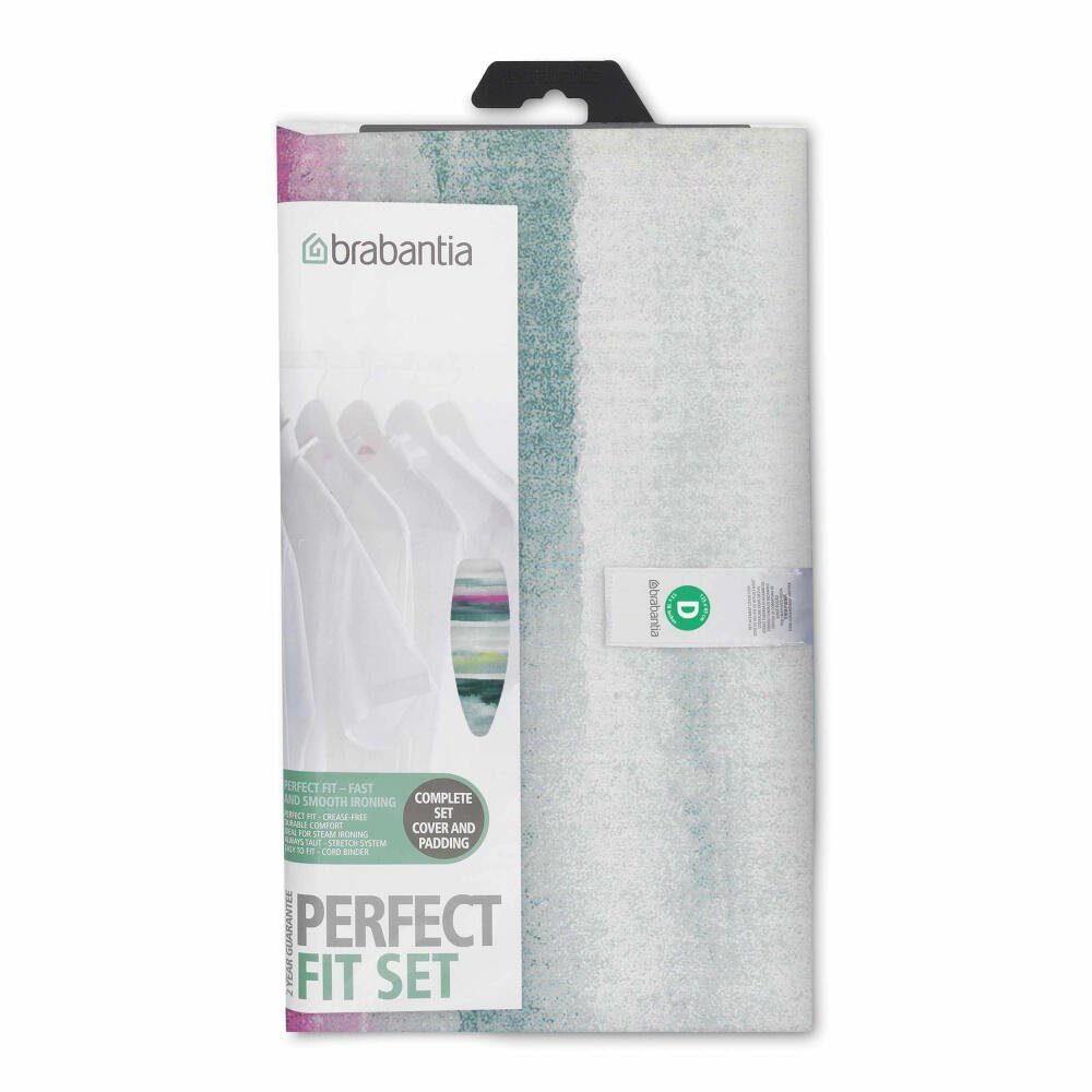 Brabantia Bügelbrettbezug Baumwollbezug 4 mm Schaumstoff + Filz, 135 x 45 cm