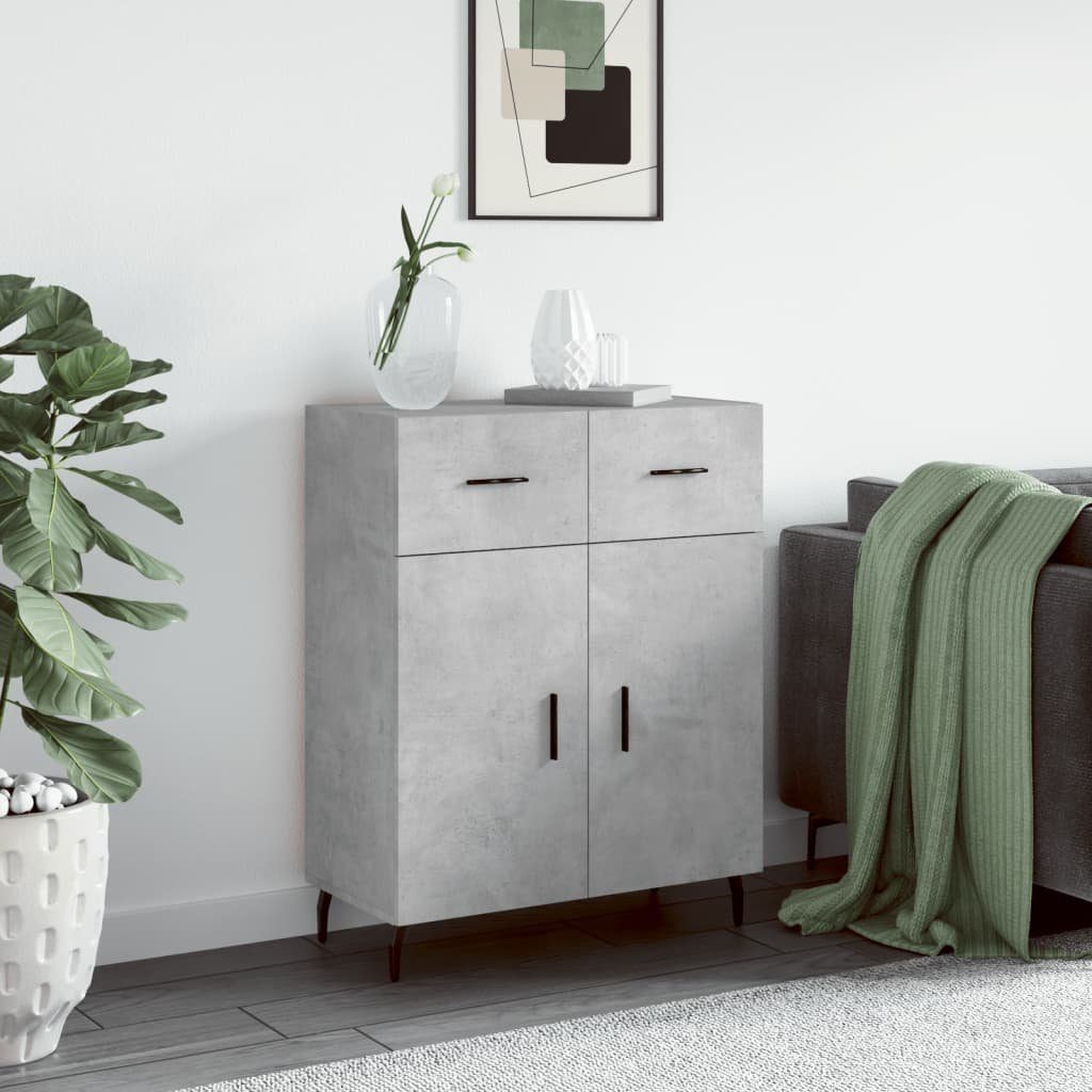 vidaXL Sideboard Sideboard Betongrau 69,5x34x90 cm Holzwerkstoff (1 St)