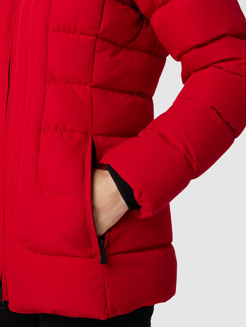 Funktionsjacke mit Steppnähten Modell 'Belvitesse' in rot
