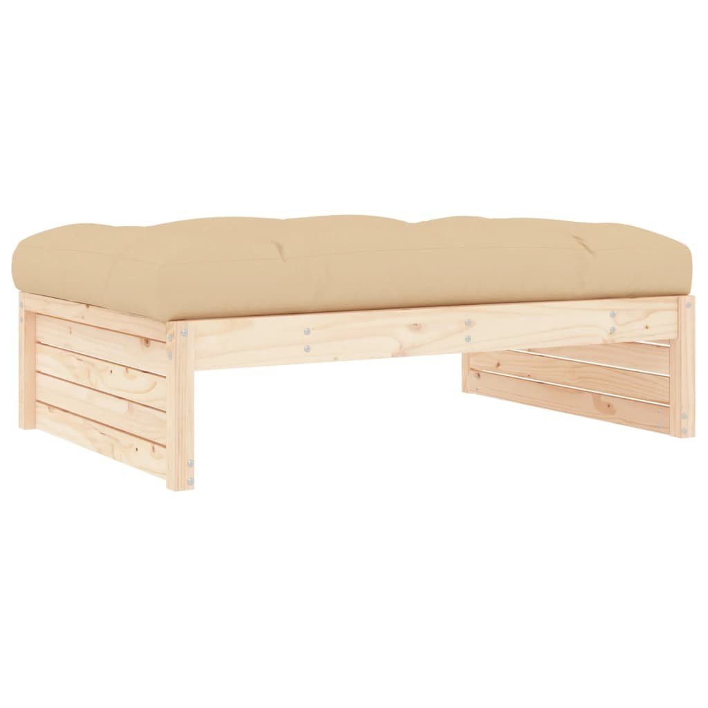 vidaXL Loungesofa Gartenhocker 120x80 cm Massivholz Kiefer, 1 Teile