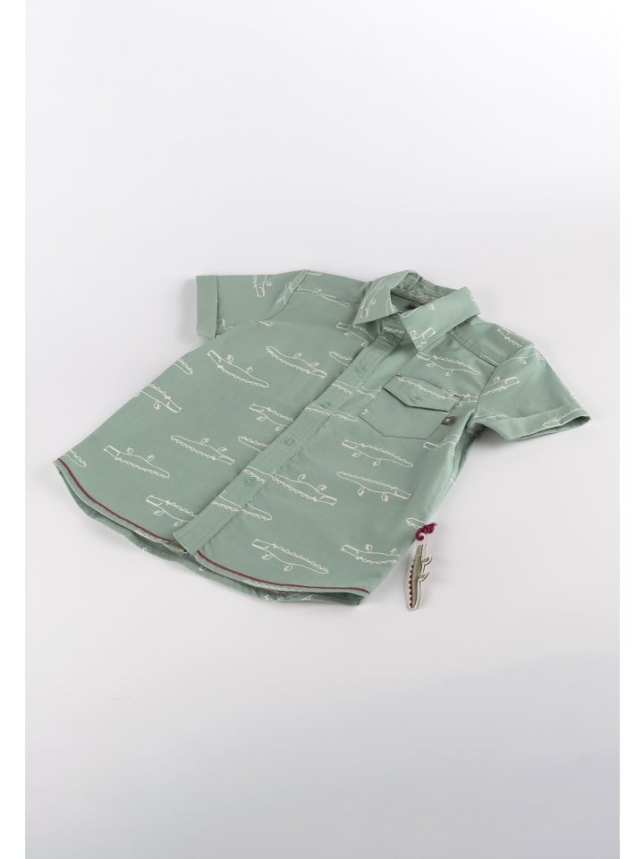 Sigikid Batist Hemd Happy Crocodile in mintgrün günstig kaufen