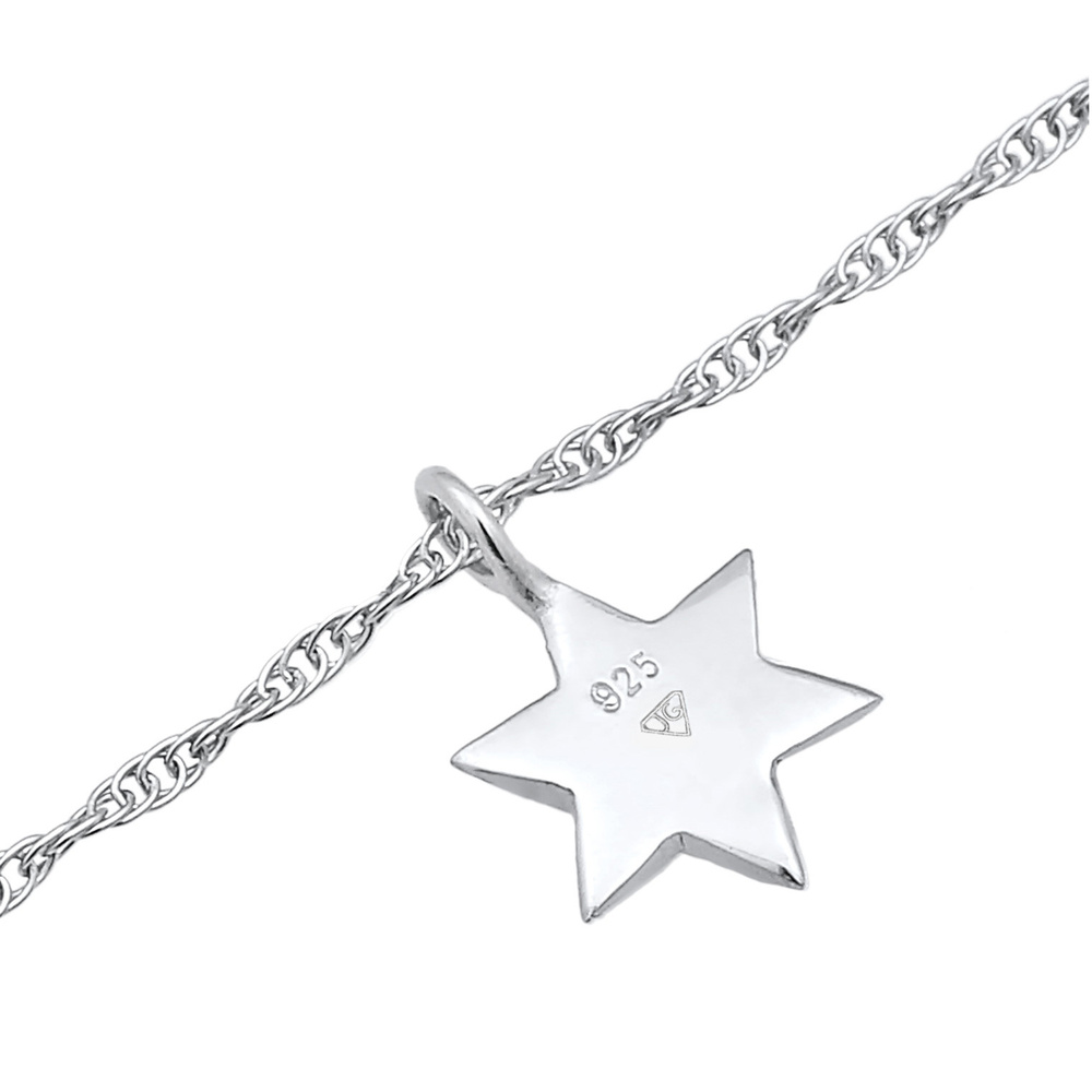 Elli Elli Collier Femmes choker pendentif étoile Astro avec opale en argent sterling 9 collier