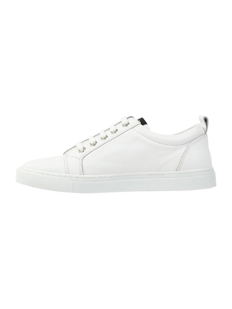 Sneaker aus Leder in weiß