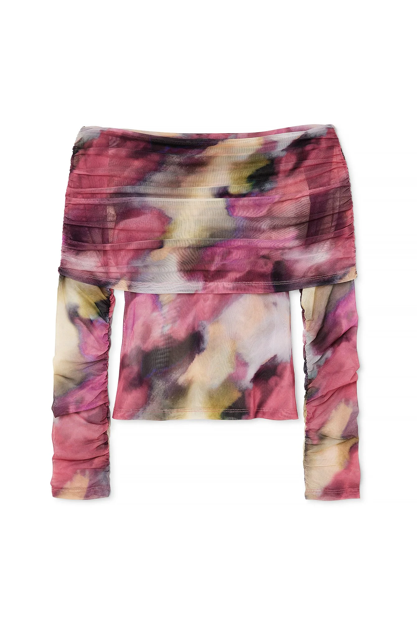 Mesh Off Shoulder Top