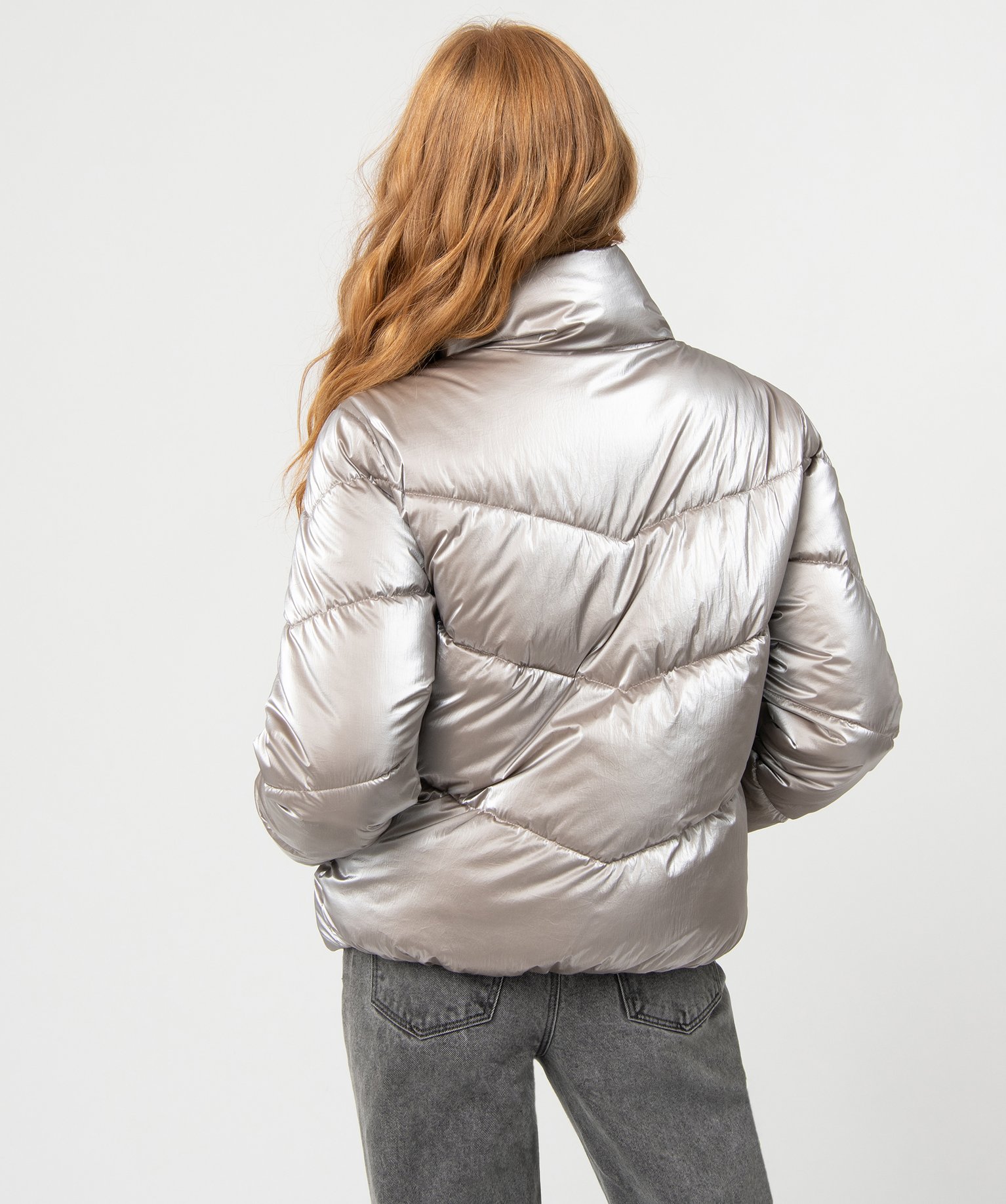 Blouson femme matelassé à col montant divers | GEMO