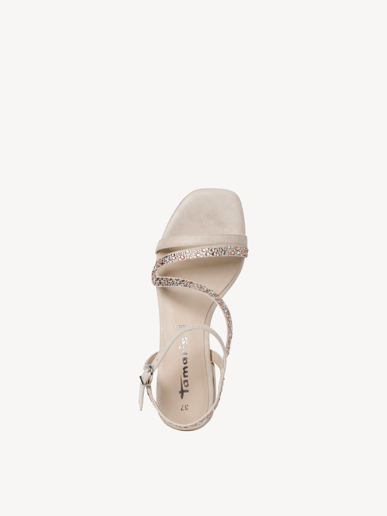Sandale à talon - beige