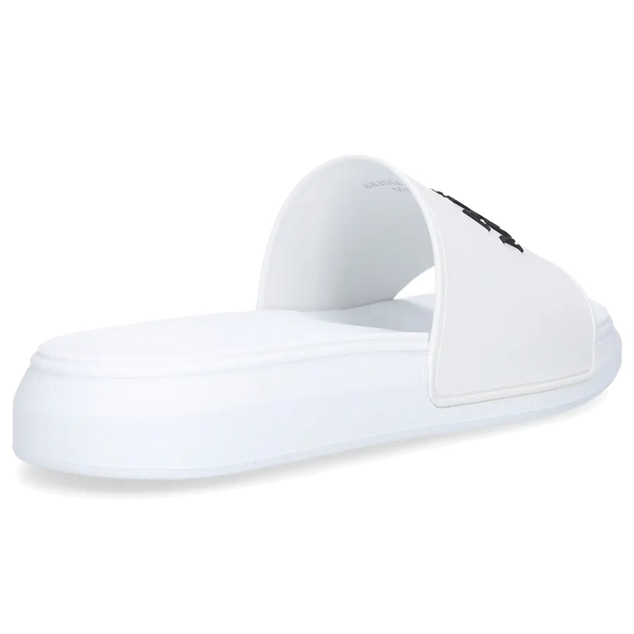 Alexander McQueen - Badeschuhe POOL SLIDE Kautschuk - weiß