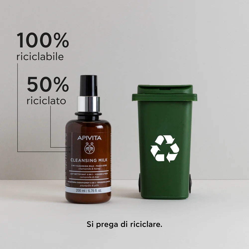 Leite de Limpeza 3 em 1 para Rosto e Olhos - Limpeza Facial e Demaquilante