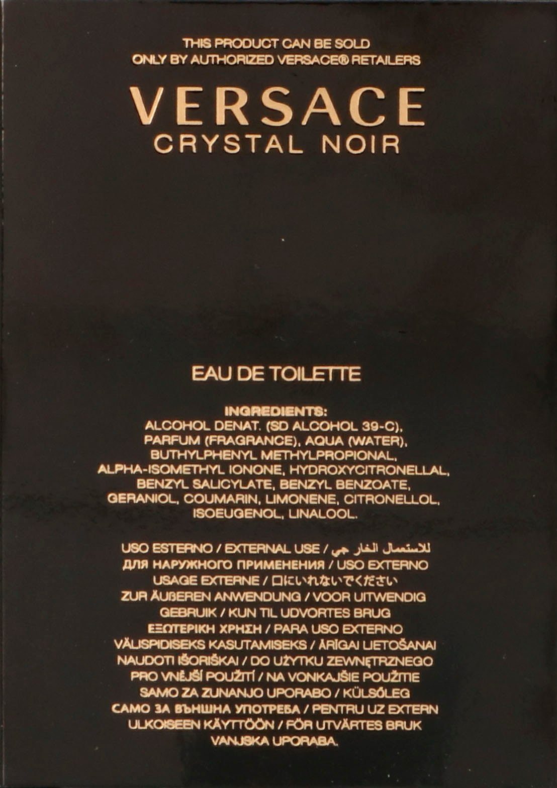 Versace Eau de Toilette Bright Crystal Noir
