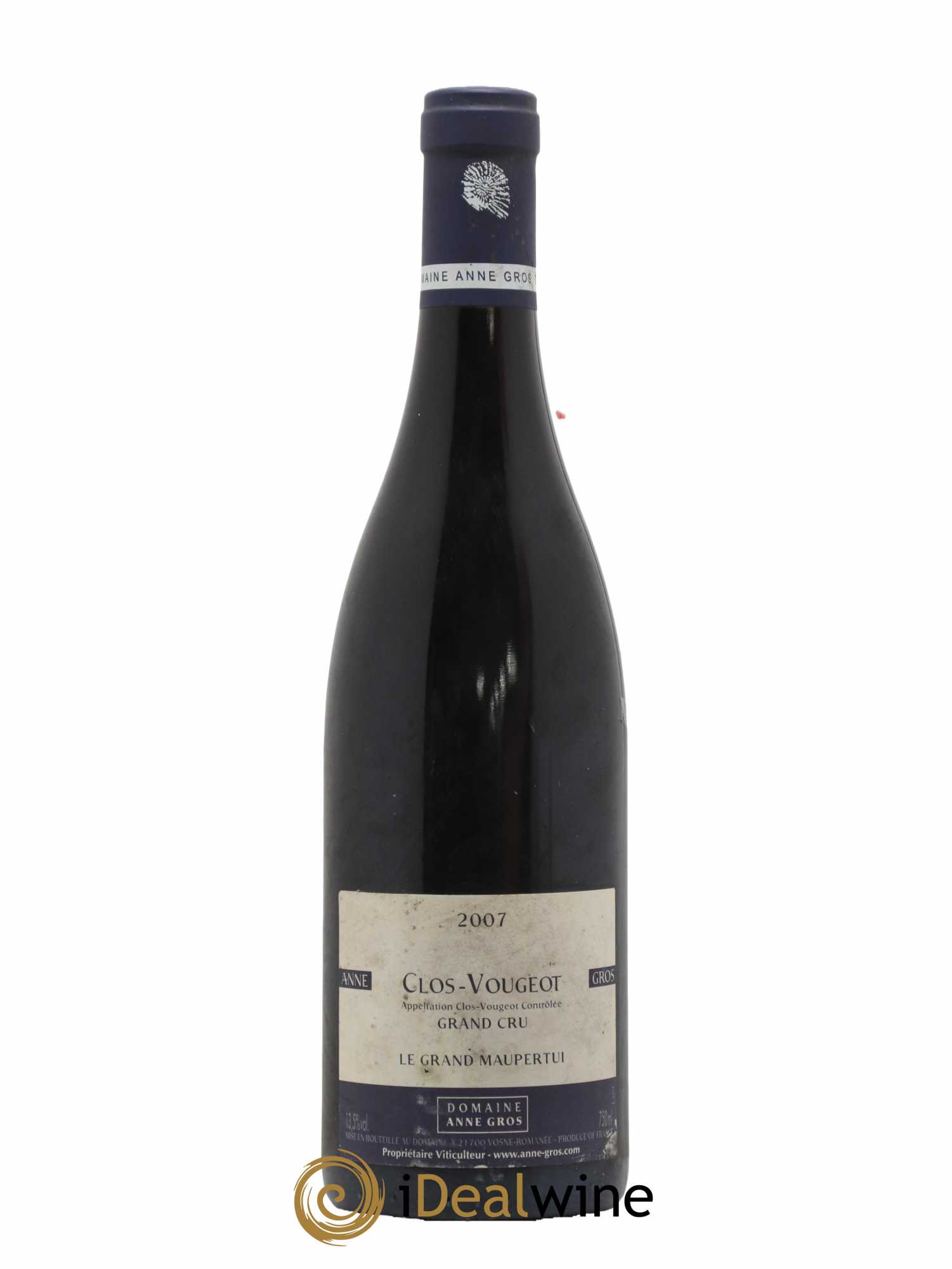 Clos de Vougeot Grand Cru Le Grand Maupertui Anne Gros  2007 - Lot de 1 Bouteille