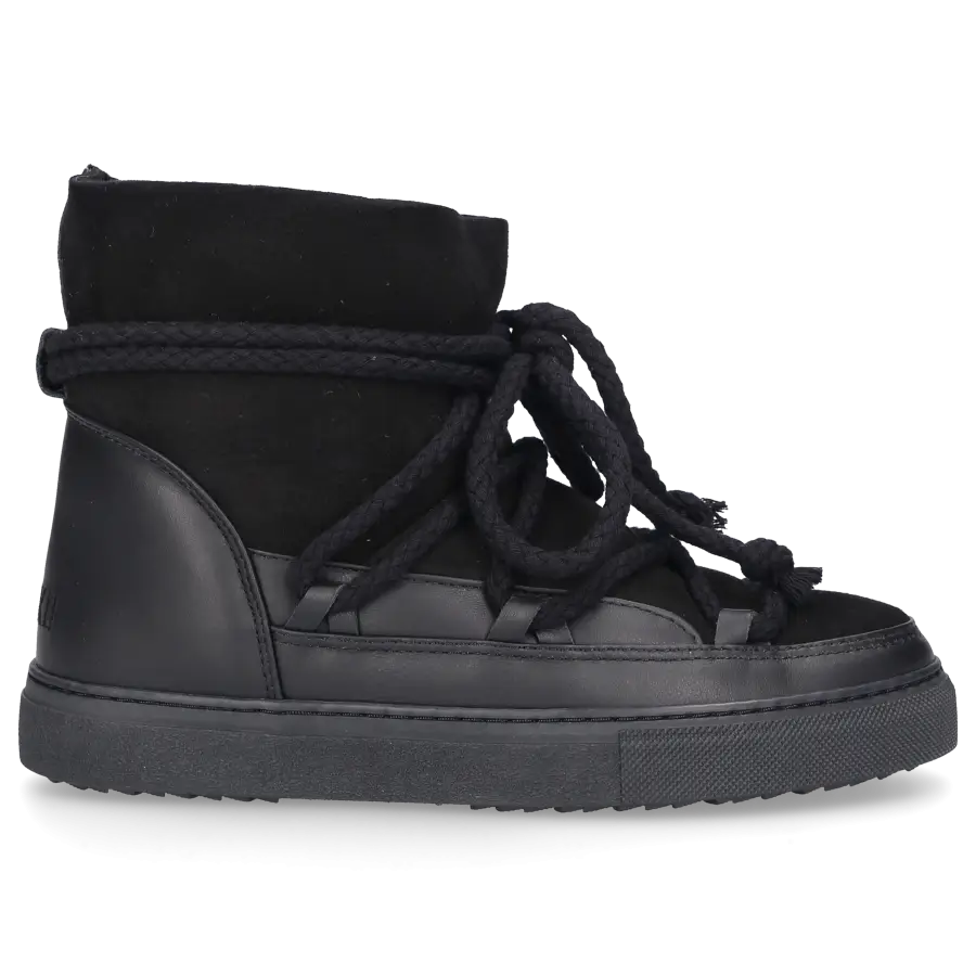 INUIKII - Snowboots CLASSIC Kalbsveloursleder - schwarz