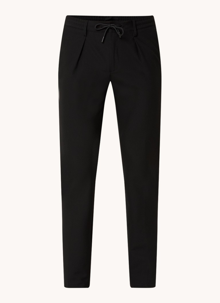 Pantaloni chino Profumo slim fit cu buzunare laterale