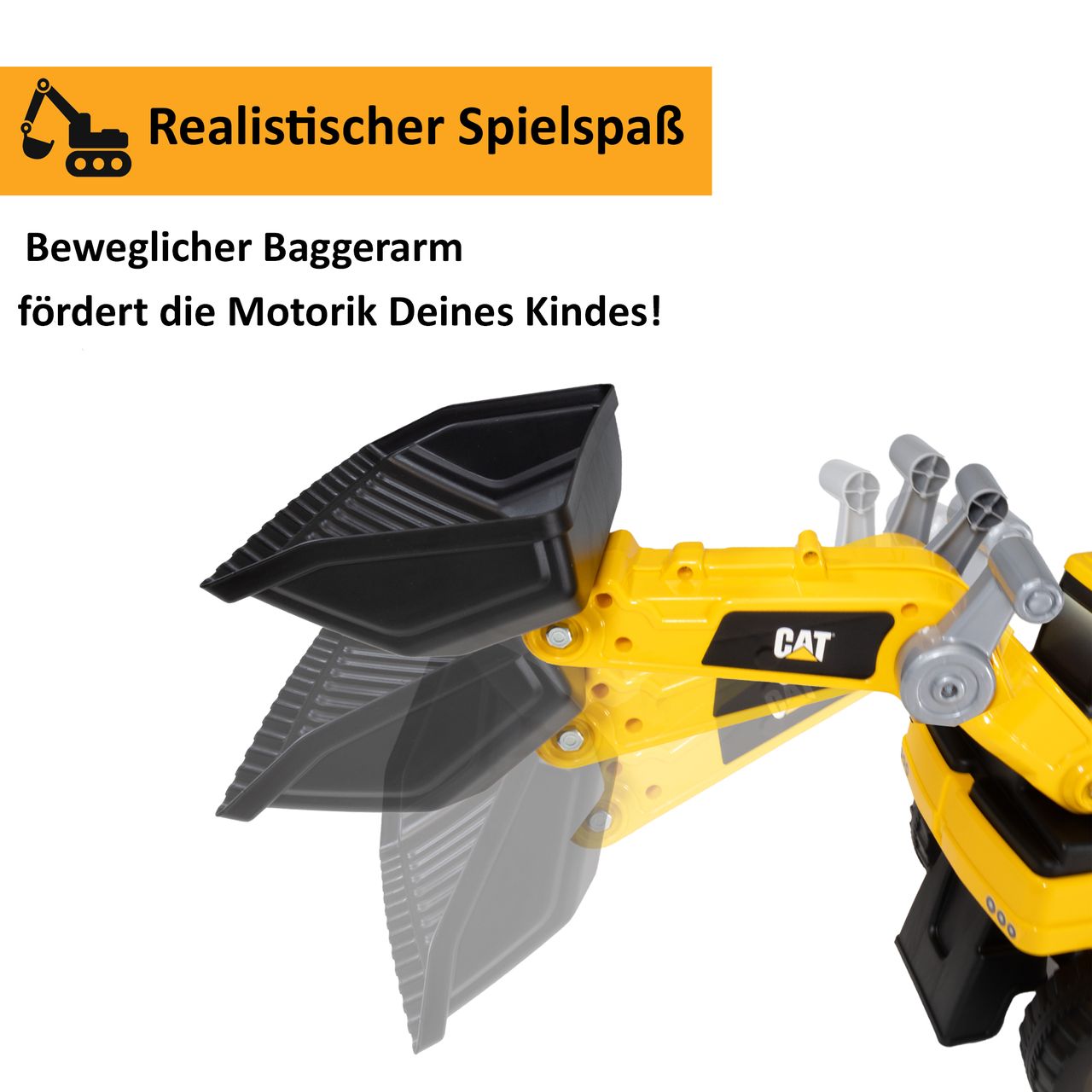 Lemodo Rutschauto Radlader, Bagger zum draufsitzen