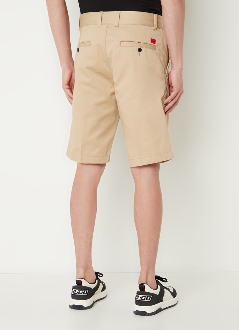 HUGO BOSS  Darik straight fit korte chino met steekzakken