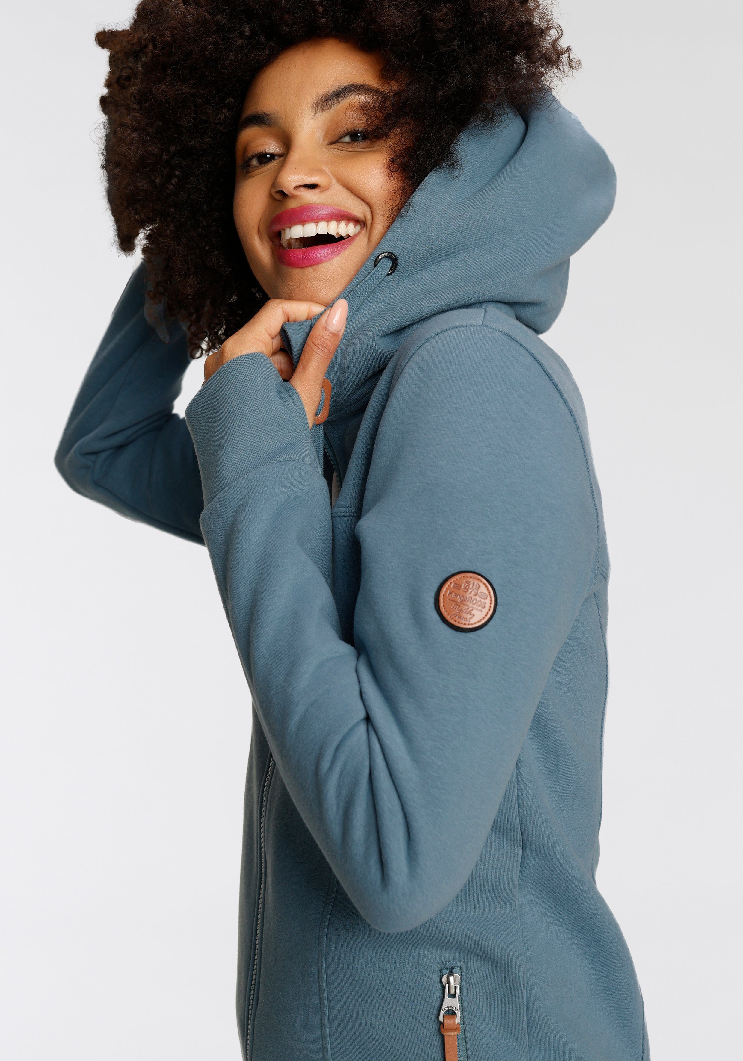 KangaROOS Kapuzensweatjacke aus besonders weichem & dickem French-Terry - NEUE KOLLEKTION
