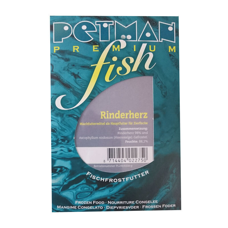 Petman Frostfutter Petman Fish Rinderherz Blister 15 x 100 g