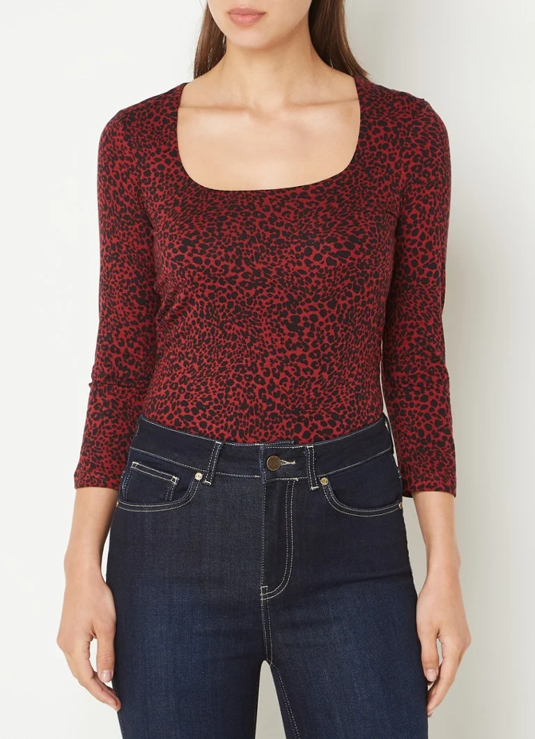 Top Hobbs Debbie con stampa animalier