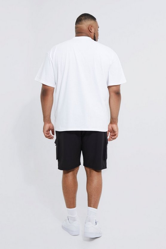 Plus Stretch Cargo-Shorts mit elastischem Bund