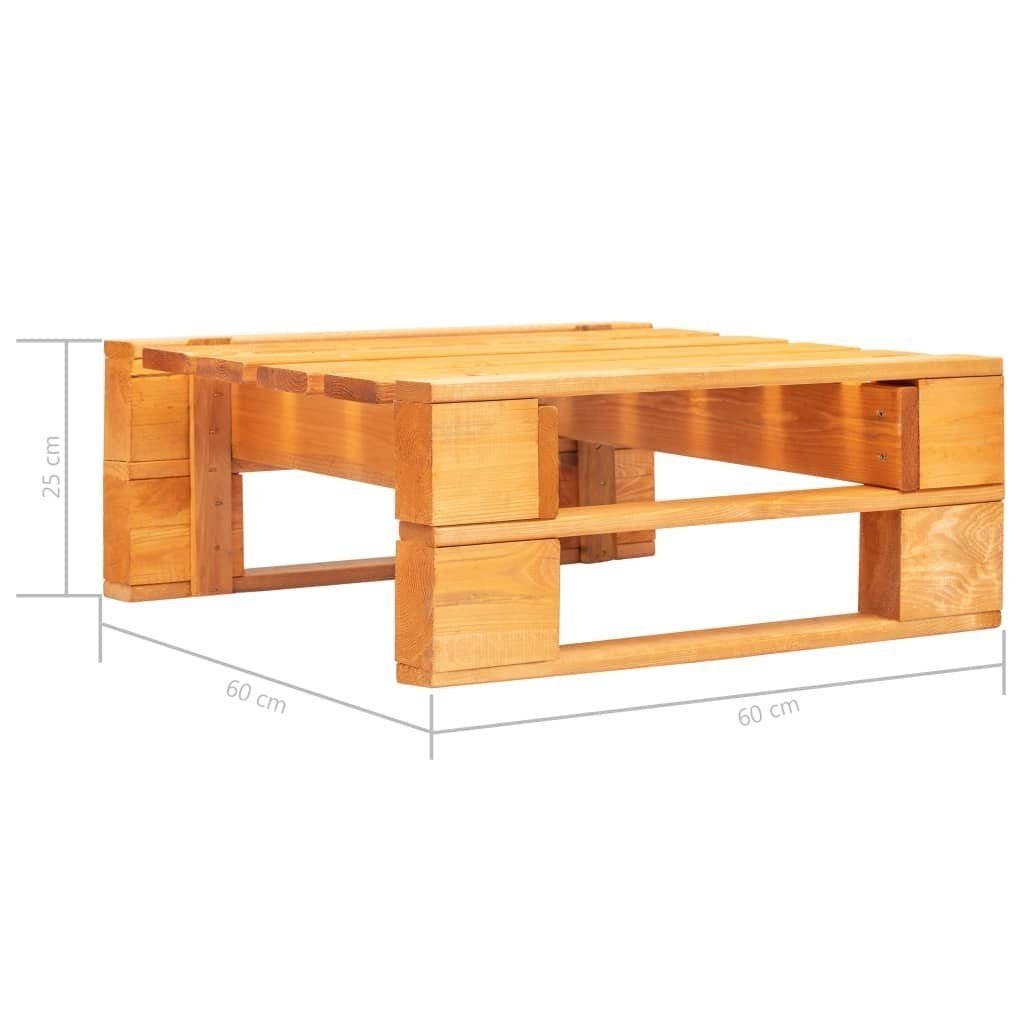 möbelando Gartenlounge-Hocker Astrid (LxBxH: 60x60x25 cm), aus Kiefer in Honigbraun