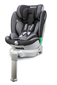 Kindersitz mit ISOFIX-Befestigungssystem Sparco, Gruppe 0/1/2/3, schwarz grau - ATU