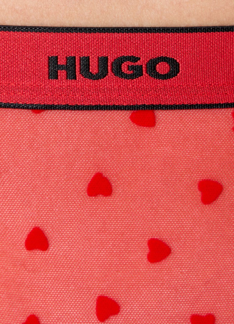 HUGO BOSS  Bralette en string van mesh in giftbox
