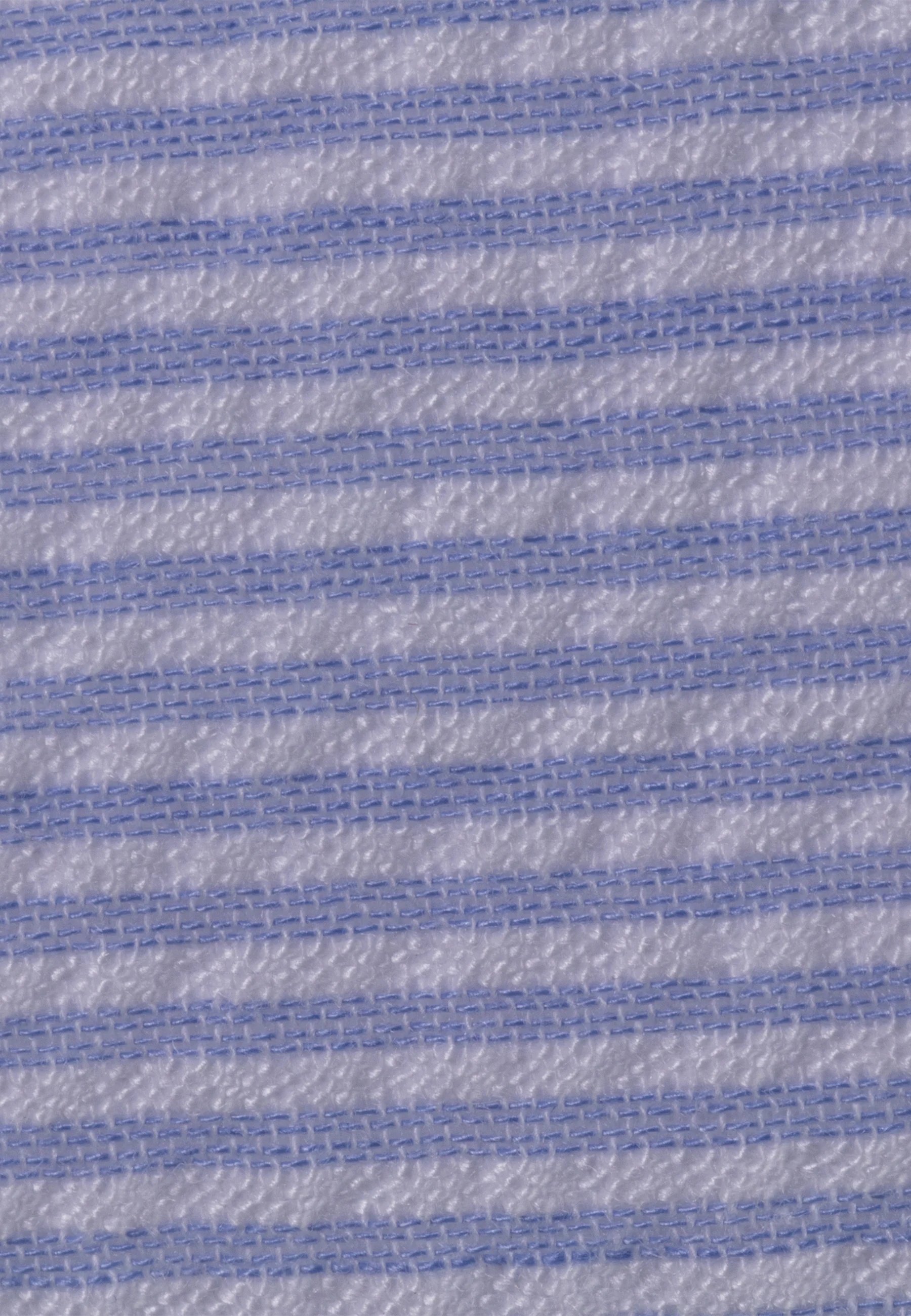 Fischerhut in himmelblau mit Streifen und Logo-Patch