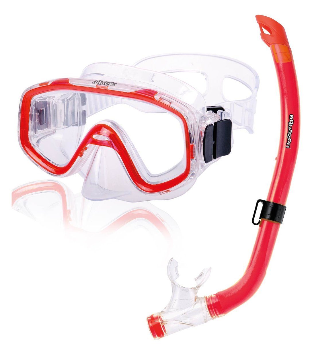 AQUAZON Taucherbrille FUN mit Schnorchel, Schnorchelset, Kinder von 3-7 Jahren