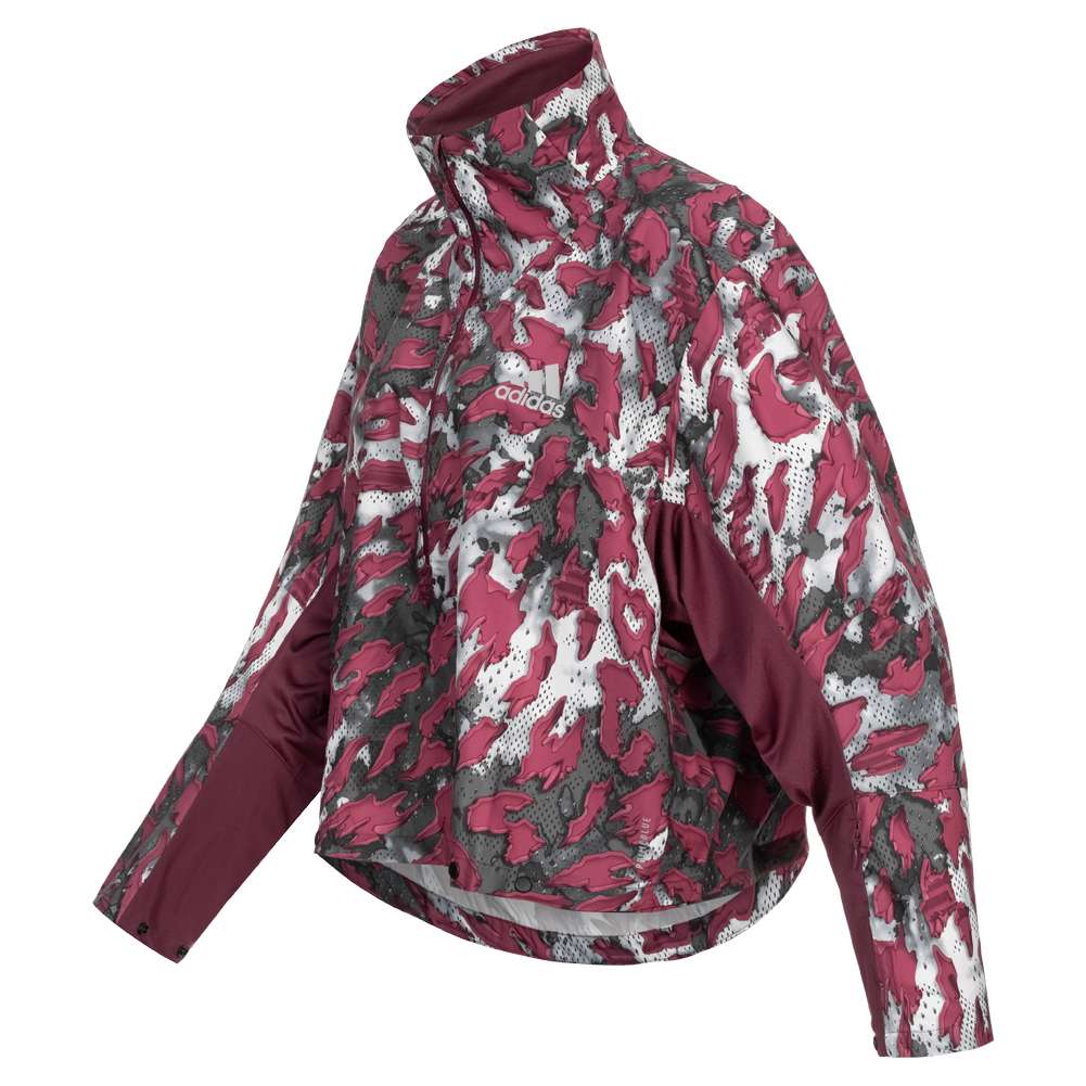 adidas Fast All Over Print Primeblue 1/2-Zip Damen Laufjacke GU3829