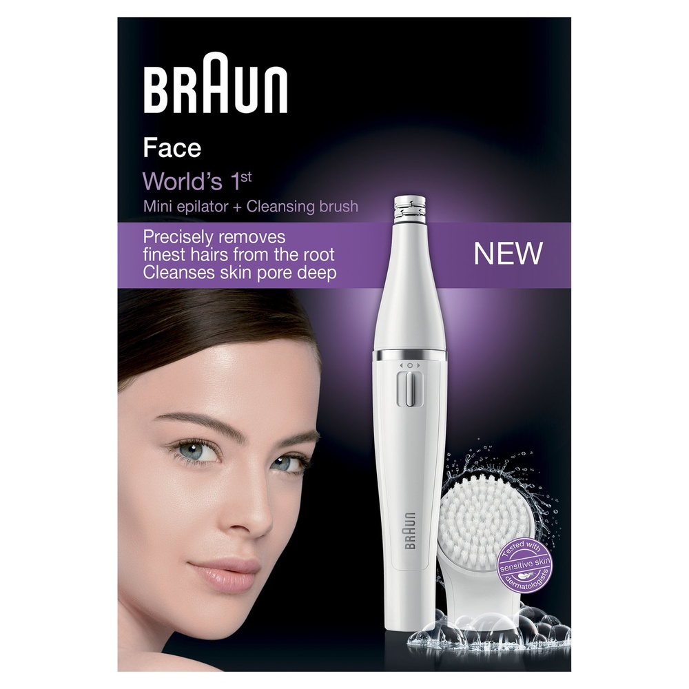 braun Braun Face 810 Épilateur Visage Et Brosse Nettoyante Visage Epilateur + Brosse Visage