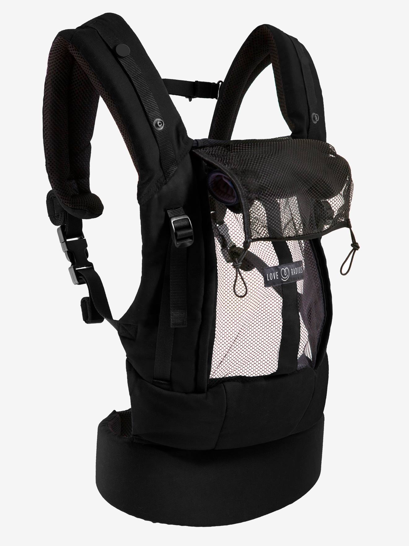 Physiologische Babytrage PhysioCarrier LOVE RADIUS by JPMBB - schwarz/anthrazit