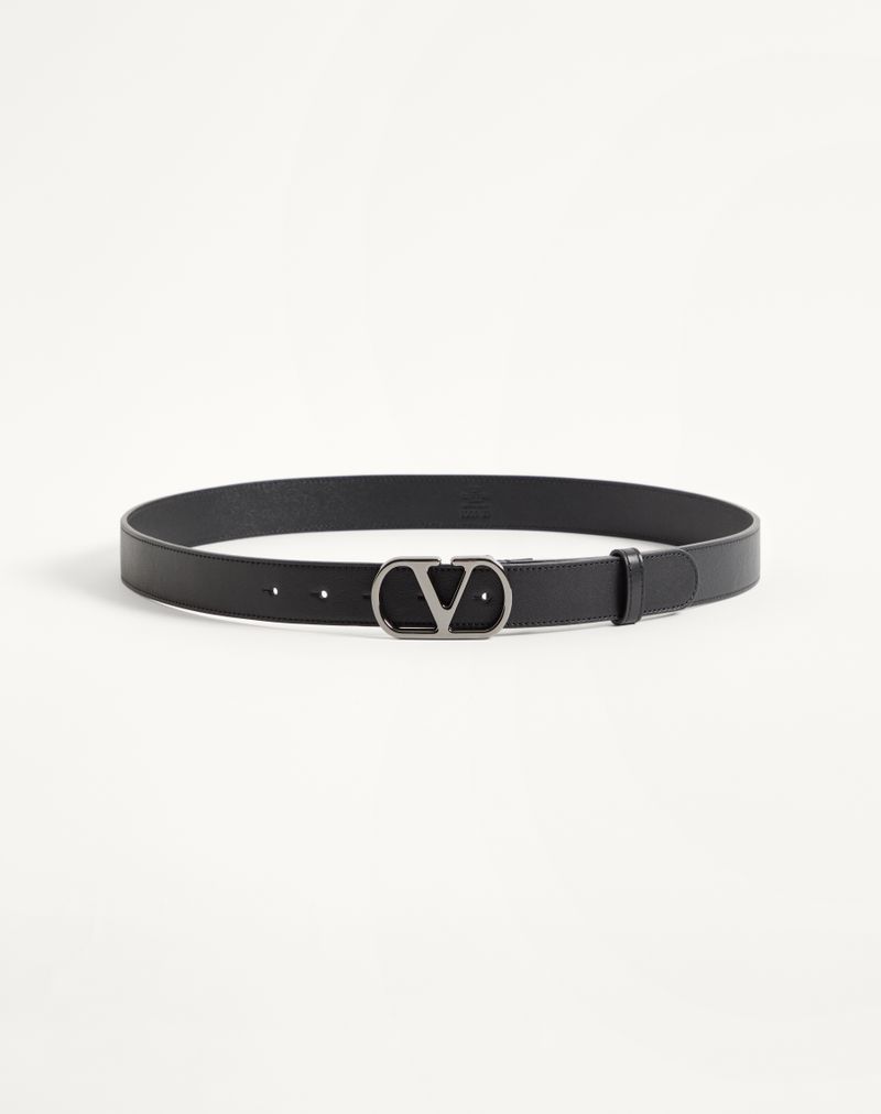 VLogo Signature Bælte i skinnende kalveskind 30 mm