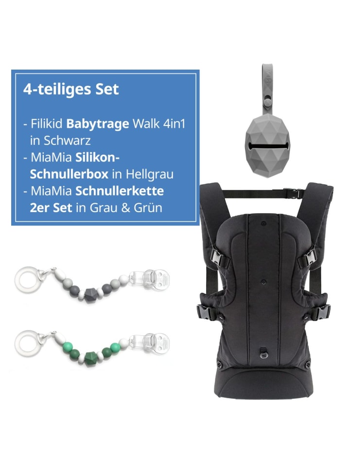 fillikid Babytrage Walk 4in1 in schwarz günstig kaufen onesize